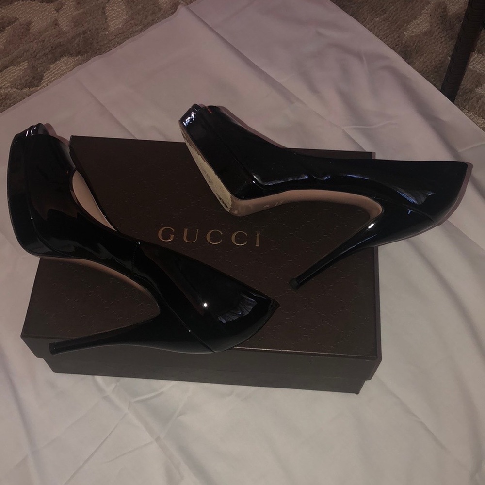 Black patent leather Gucci Pumps - Picture 4 of 7
